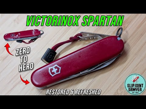 Victorinox Spartan Swiss Army Knife Restoration & Clean Up - How To