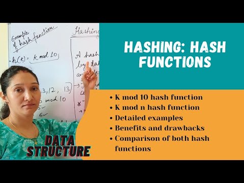 Hash functions: k mod 10 and k mod n  Explained with detailed examples | Data structure 