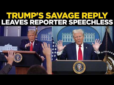 Donald Trump Live | Trump’s Savage Shutdown of Reporter in Fiery Briefing | White House | US News