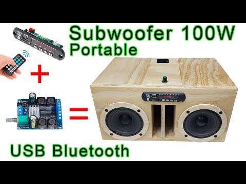 How to Make Mini Subwoofer 4 "BLUETOOTH SPEAKER Homemade