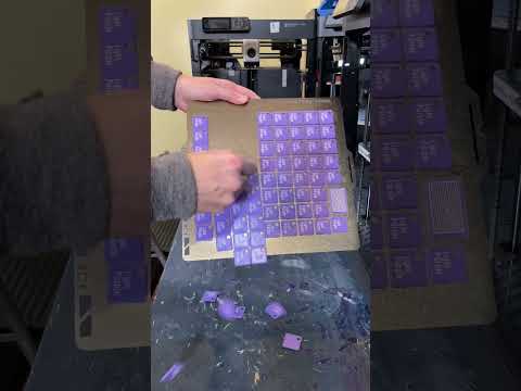 More color swatches on the printer. Only a few more to go! #3dprintingvlog