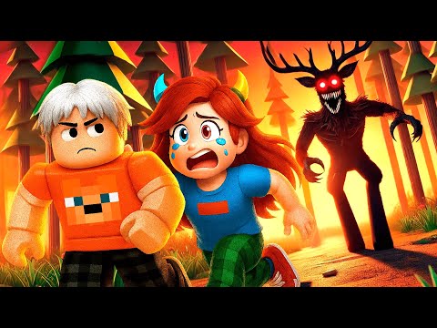 😨 For the first time, I'm SURVIVING 99 NIGHTS in the Forest in Roblox.