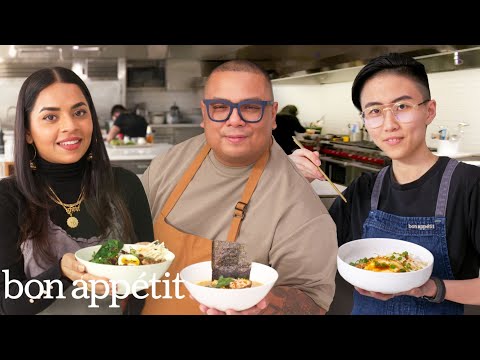 Pro Chefs Upgrade Instant Ramen (6 Ways) | Test Kitchen Talks | Bon Appétit