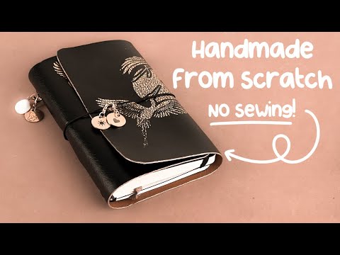 DIY Traveler’s Notebook Cover Tutorial (No Sewing Required!)