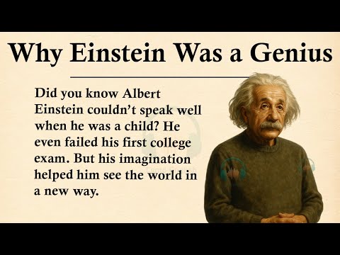 Why Einstein Was a Genius || 🧠Learn English Through Story Level 3 || Graded Reader 🎧