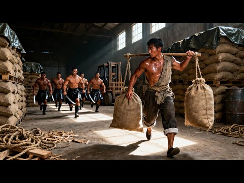 Kung fu movie! The porter bullied by everyone turns out to be a hidden martial arts master!