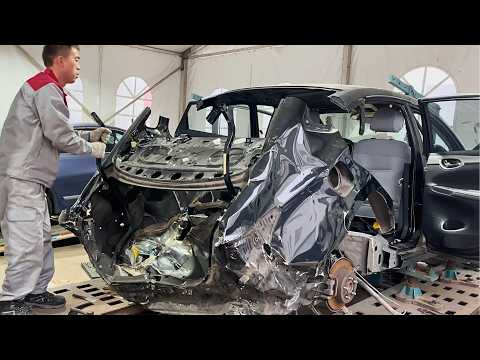 Man Restores DESTROYED CAR Back to Life | Full Repair Process by @Master Xiao Wu repairs cars.