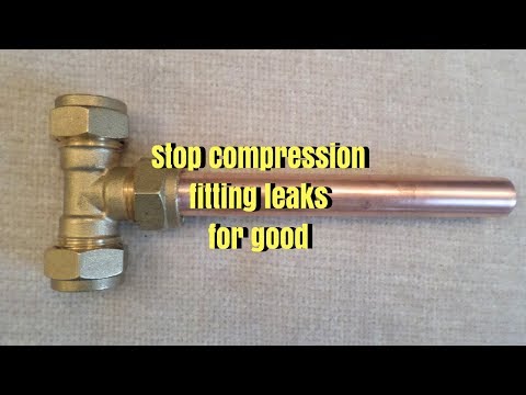 Stop leaking compression fittings - Trydiy
