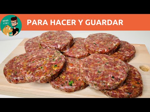 How to Make Homemade Hamburgers to Freeze / Super Practical! / MONO 1981