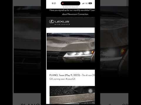 I'm in Japan at Toyota Headoffice visiting friends, then Lexus GX teaser came out during our dinner