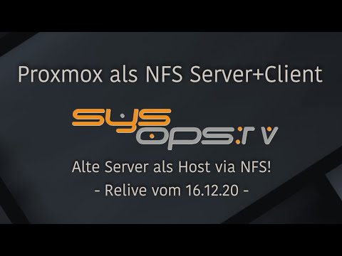 Proxmox als NFS Server und Client am Beispiel HP DL20