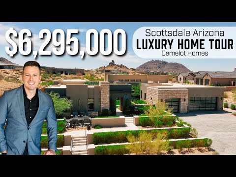 INSIDE A $6.3M Scottsdale Luxury Home Arizona | Camelot Homes Shadow Ridge | Robert Godridge Realtor
