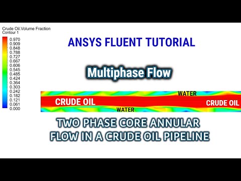 ANSYS Fluent Tutorial | CFD Analysis of Two Phase Core Annular Flow in Crude Oil Transport Pipeline