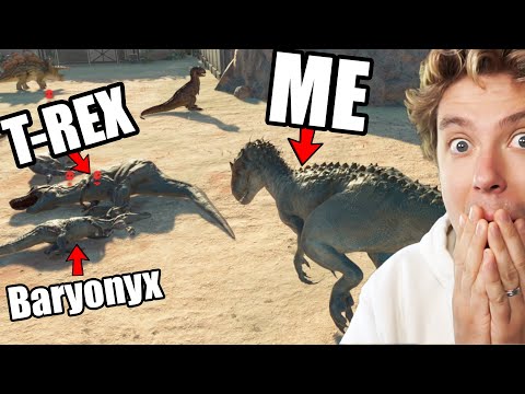 Playing as Indominus Rex in Dinosaur Battle Royale (Jurassic World Evolution 2)