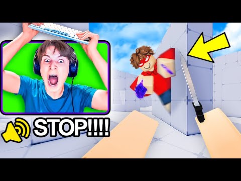 Using GLITCHES to DESTROY TOXIC STREAMER in Roblox Rivals…