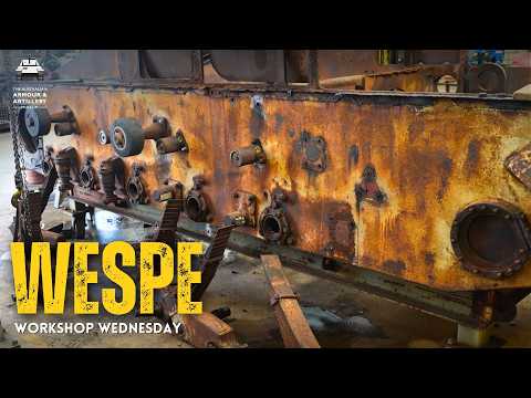 WORKSHOP WEDNESDAY: Running gear removal on the WW2 German "WESPE"