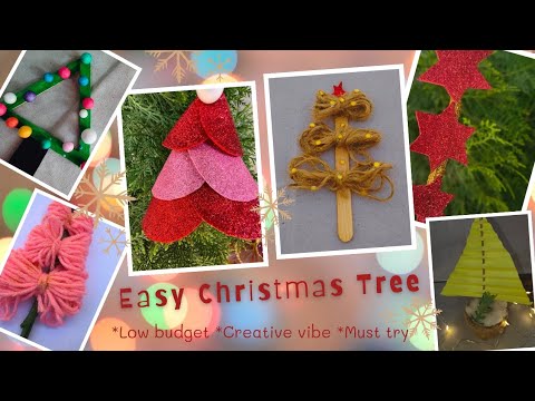 Easy Christmas Tree ✨ | Budget Friendly Diy Craft Ideas 💡#christmastree #viral #Trendigvideo#explore
