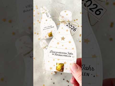 Sektflaschen für Pralinen zu Silvester! #silvester2025 #geschenkideen #mitbringsel