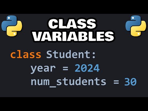 Python CLASS VARIABLES explained easy! 🎓