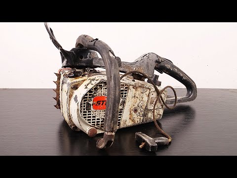 Restoration of Old Chainsaw STIHL 020 AVP 1970S Full Restoring