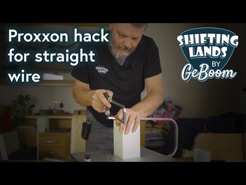 Proxxon Hotwire Cutter Hack for the Straightest Wire possible