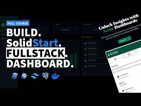Learn SolidJS & Solid Start - Build a Full-Stack App (For React Devs)
