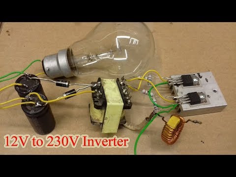Ups 12v to 230v inverter at home made