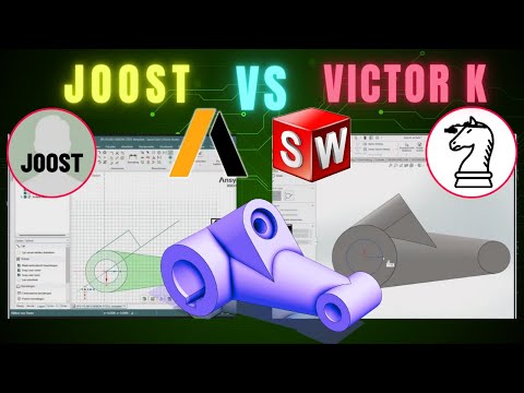 MATCH HIGHLIGHT - CAD vs CAD Speedmodeling!  Ansys Spaceclaim vs SolidWorks!!