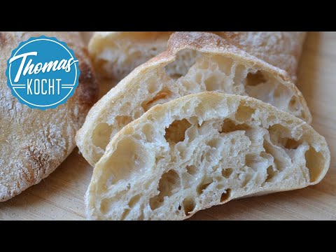 Sauerteig Ciabatta über Nacht -  besser als vom Bäcker / Brot backen