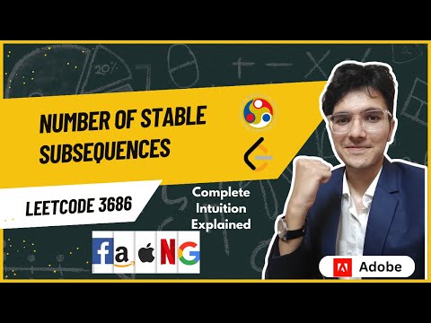 Number of Stable Subsequences | LeetCode 3686 | Weekly Contest 467