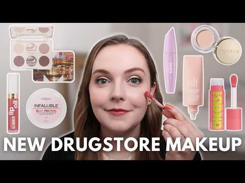 TESTING VIRAL NEW DRUGSTORE MAKEUP! First Impressions & Wear Test