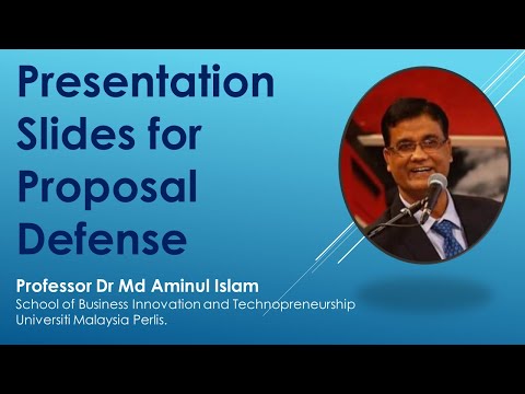Proposal Defense | Prof. Dr. Aminul Islam