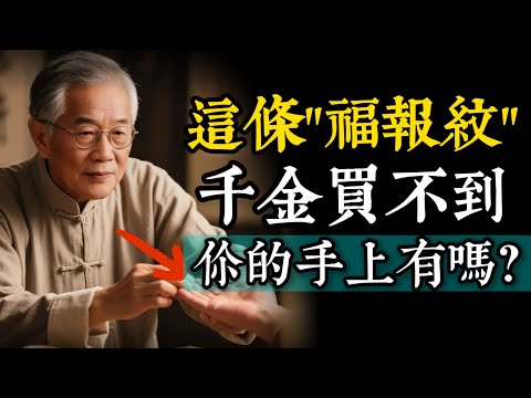 你的手上有這道「陰德紋」嗎？這個積德紋是福報，花多少錢都買不到！