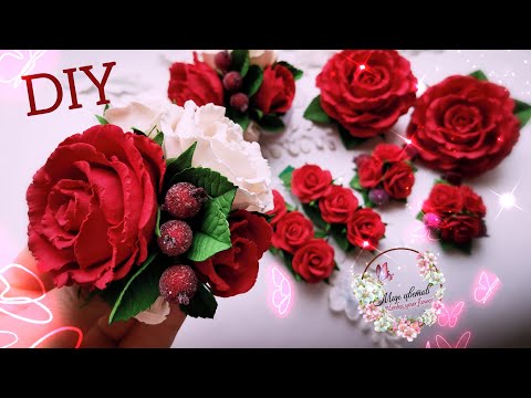 Новинка💣💥🔥КУЧЕРЯВАЯ роза 🌹Эффектные украшения на резиночках DIY /MK