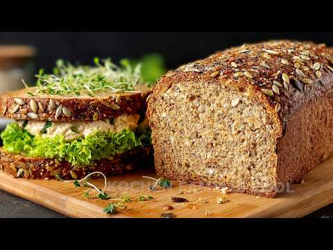 BREAD from JUST 4 SEEDS in 5 Minutes! No Flour, High Protein 💪