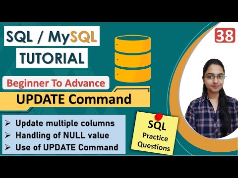38-UPDATE Command In SQL | How To UPDATE Records In Table | DML Command | UPDATE Query With Example