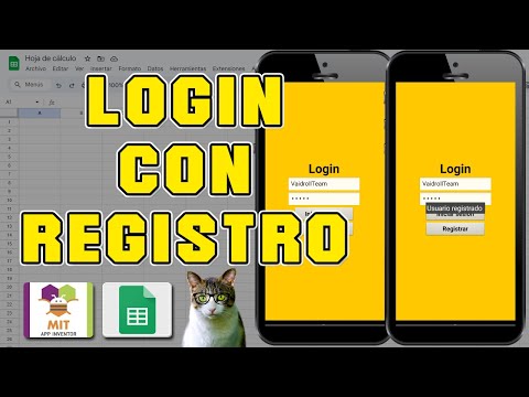 LOGIN WITH REGISTRATION WITH GOOGLE SHEETS API IN MIT APP INVENTOR 2