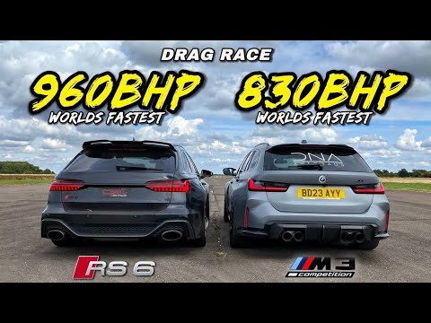 Audi RS6 C8 vs BMW M3 G81 – Brutal Wagon vs Beastly Touring Drag Race!