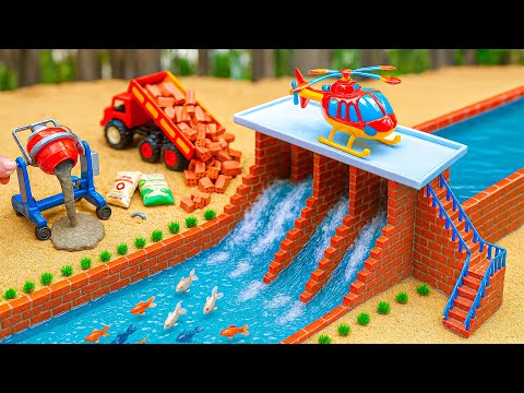 DIY Mini Tractor Builds a Concrete Bridge and Modern Drainage System After a Crocodile Destroyed It