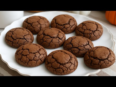 Easy Brownie Cookies – Crispy Outside, Fudgy Inside 😍