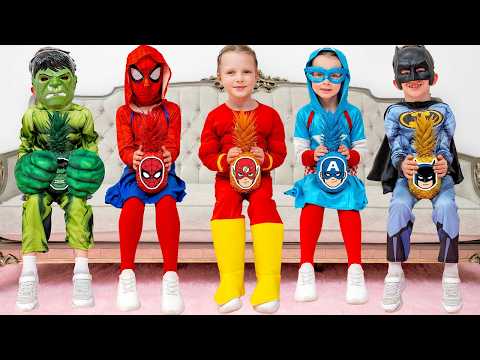 Superhero Alex and Dasha Rescue Friends and Animals | Funny Stories for Kids