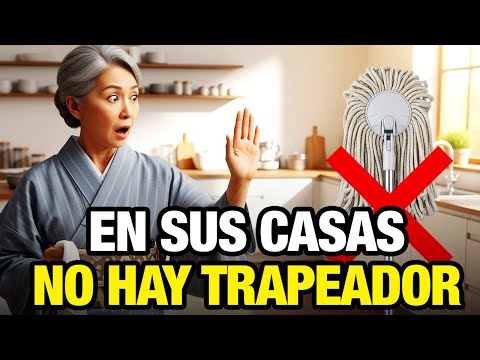 Why don't they use mops in Japan, and what do they use instead?