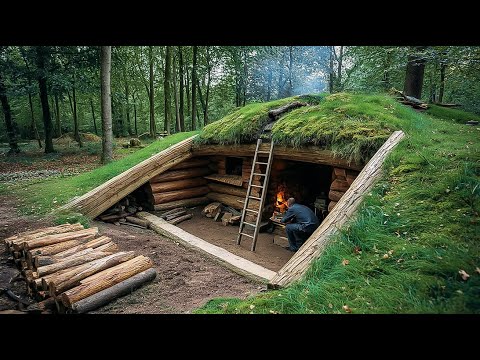 90 Days of Solo Survival in Deep Forest | Expert Builds Shelter and Lives Off the Land