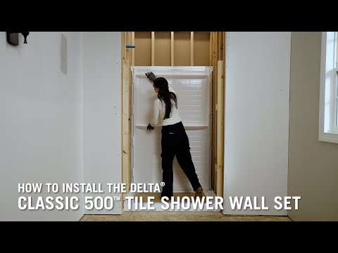 How to Install the Delta® Classic 500 Tile Shower Wall Set