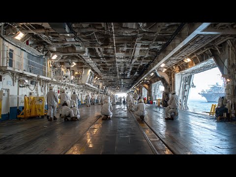 What Life Inside an Aircraft Carrier Hangar in the Middle of the Ocean REALLY Looks Like