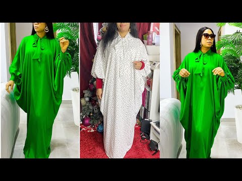 How To Make A Trending Drape Cowl Kaftan Dress /Cutting And Stitching