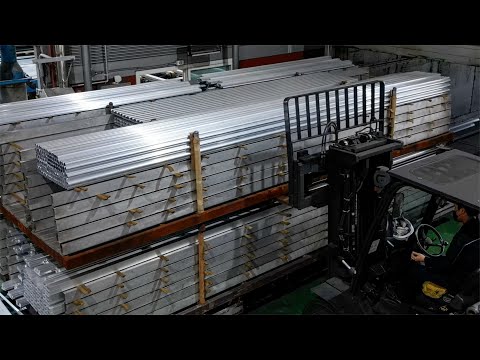 Aluminum product made by compressing and extruding aluminum lumps