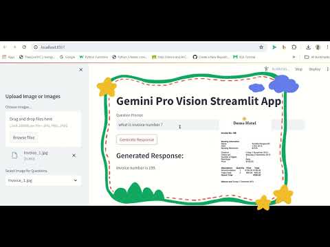 Using Gemini Pro Vision to chat with Invoices