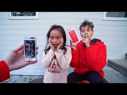 Destroying Our Little Sister's Phone, Then Giving Her A iPhone 11