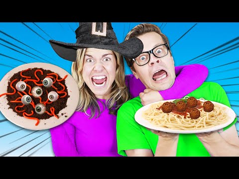 Real Food Vs Halloween Food To Save Daniel